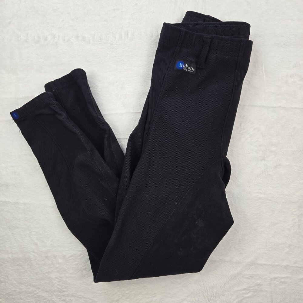 Irideon Cadence Full Seat Suede Breeches Riding Pants Black Large - Picture 2 of 6